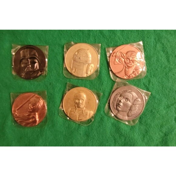 Other - 2005 Star Wars California Lottery Promo 6-Coin Set MINT - Complete Collection